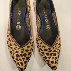 Rothy's The Point Leopard Print Flats - retired